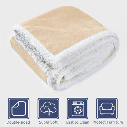 Large Dog Blanket, Super Soft Fluffy Sherpa Fleece Dog Couch Blankets and Throws for Large Medium Small Dogs Puppy Doggy Pet Cats, 50X60 Inches