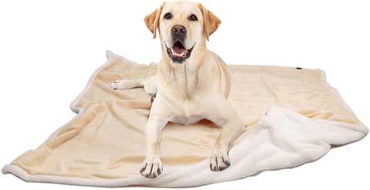 Large Dog Blanket, Super Soft Fluffy Sherpa Fleece Dog Couch Blankets and Throws for Large Medium Small Dogs Puppy Doggy Pet Cats, 50X60 Inches