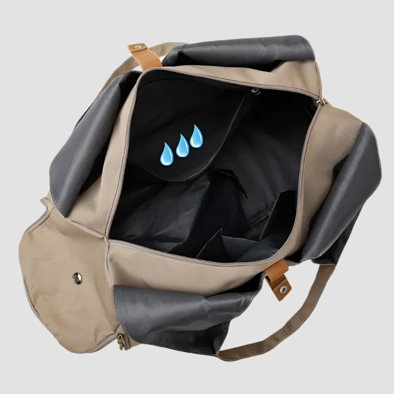 Women'S Multi-Purpose Sports Bag - Waterproof with Shoe Pocket for Yoga, Gym, and Travel